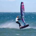 Antoine Albeau sur les championnats du monde de vitesse 2024 (ISWC-Prince of Speed) à La Palme (11) - Photo de Marc Solier